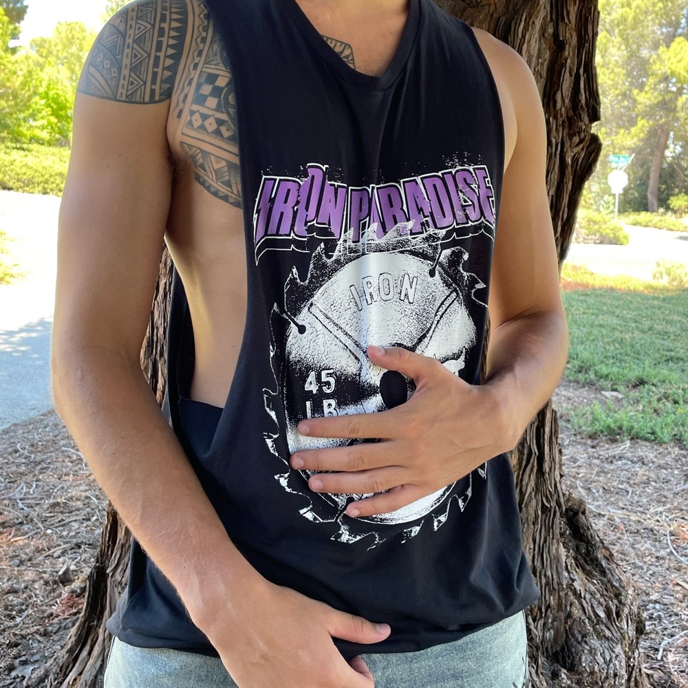 PROJECT ROCK IRON PARADISE UNDER ARMOUR MEN TANK TOP DWAYNE JOHNSON SLEEVELESS X - Picture 4 of 16